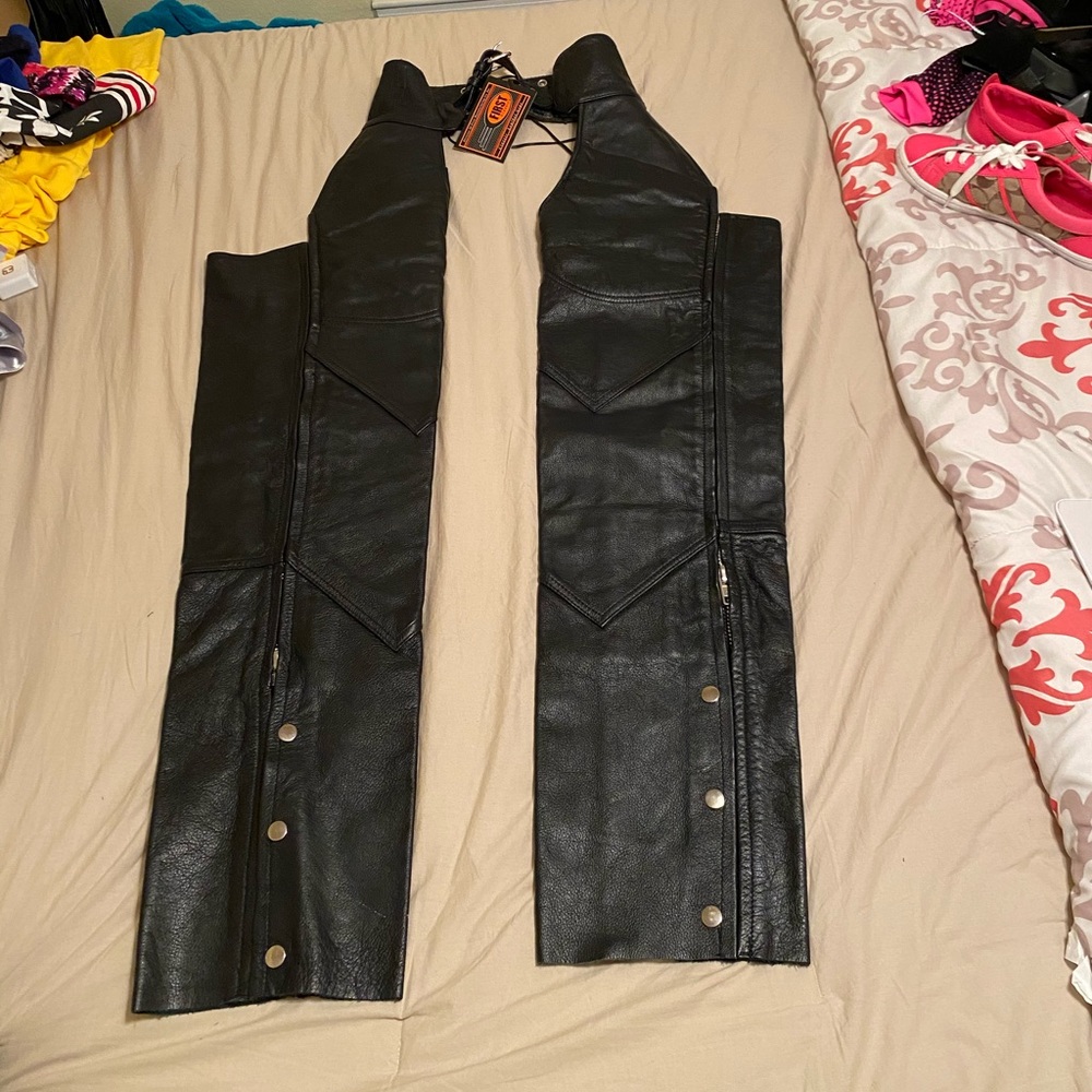 Brand New “First Classics” Leather Chaps